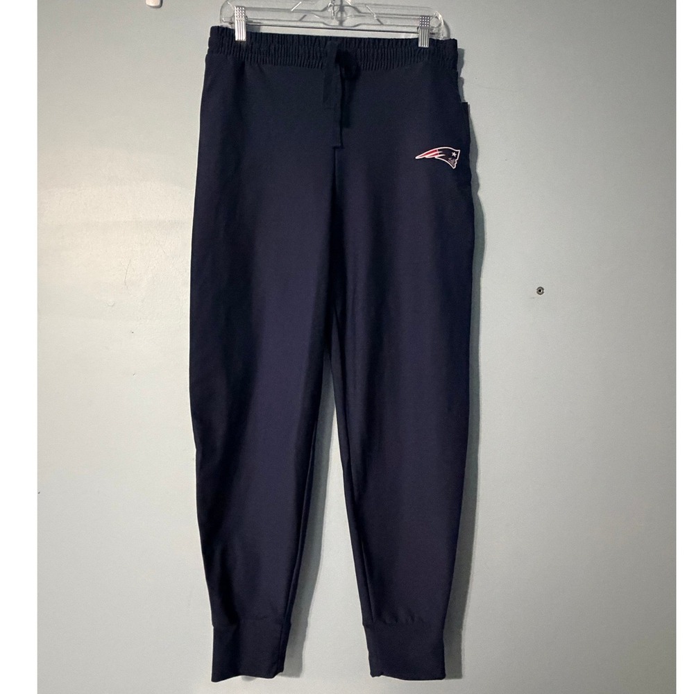 NFL New England Patriots Women's Large Phase Certo Joggers Navy Blue 2405